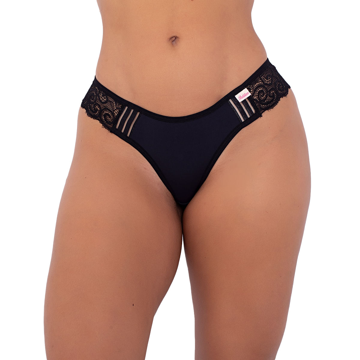 Tanga Camélia Fio Duplo Rendada Patitex