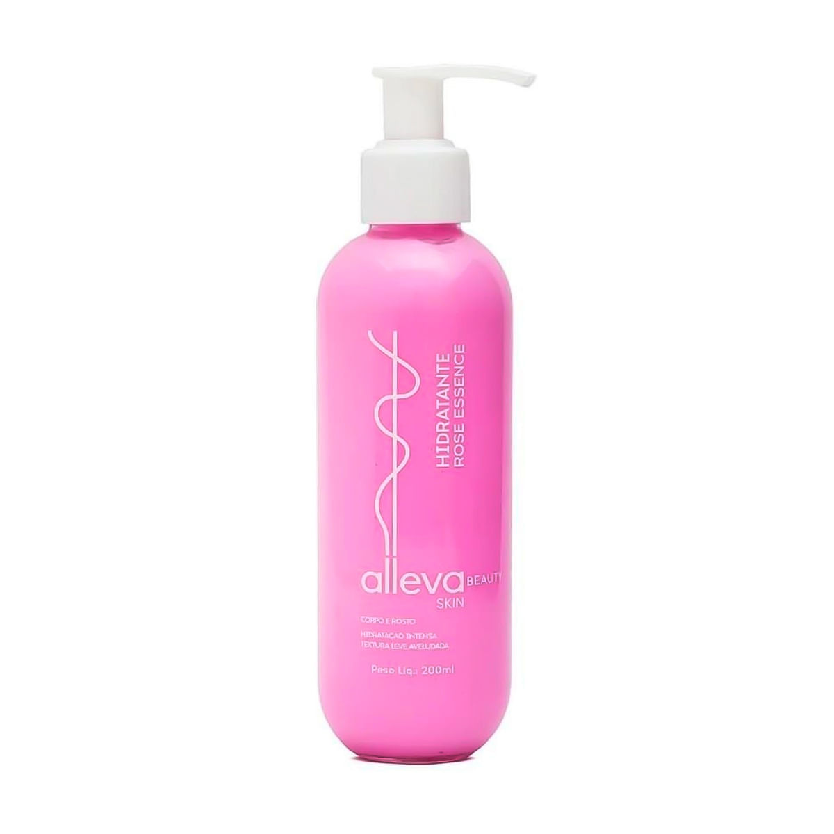 Hidratante Beauty Skin Corpo e Rosto com Ácido Hialurônico 200ml Alleva