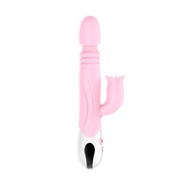 Vibrador Ponto G Vai e Vem com Estimulador de Clitóris Xuanai Libb