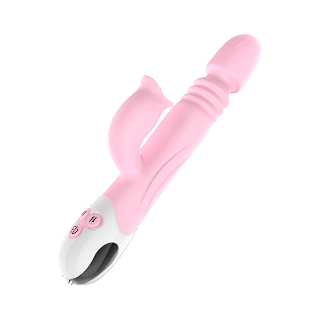 Vibrador Ponto G Vai e Vem com Estimulador de Clitóris Xuanai Libb