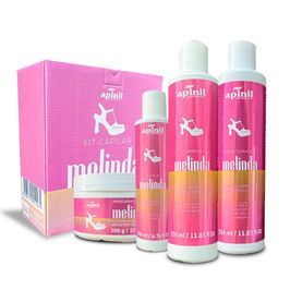 Kit Capilar Melinda Reconstrução de Fios Apinil Cosméticos