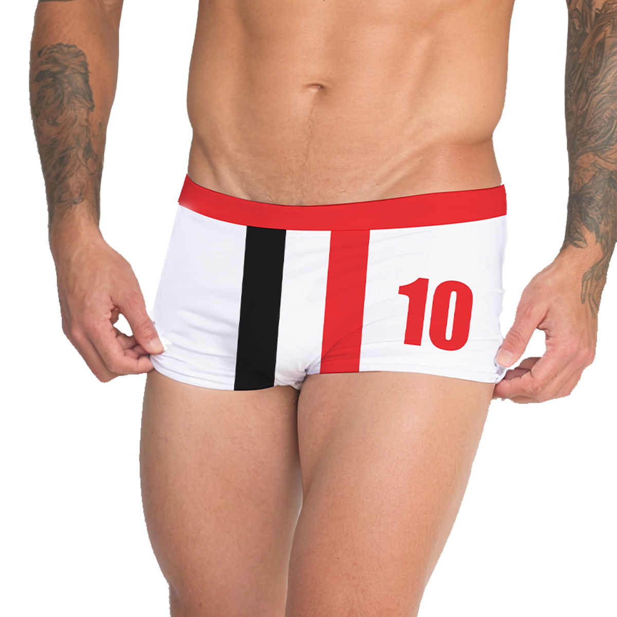 Cueca Boxer Torcedor Tricolor Pimenta Sexy