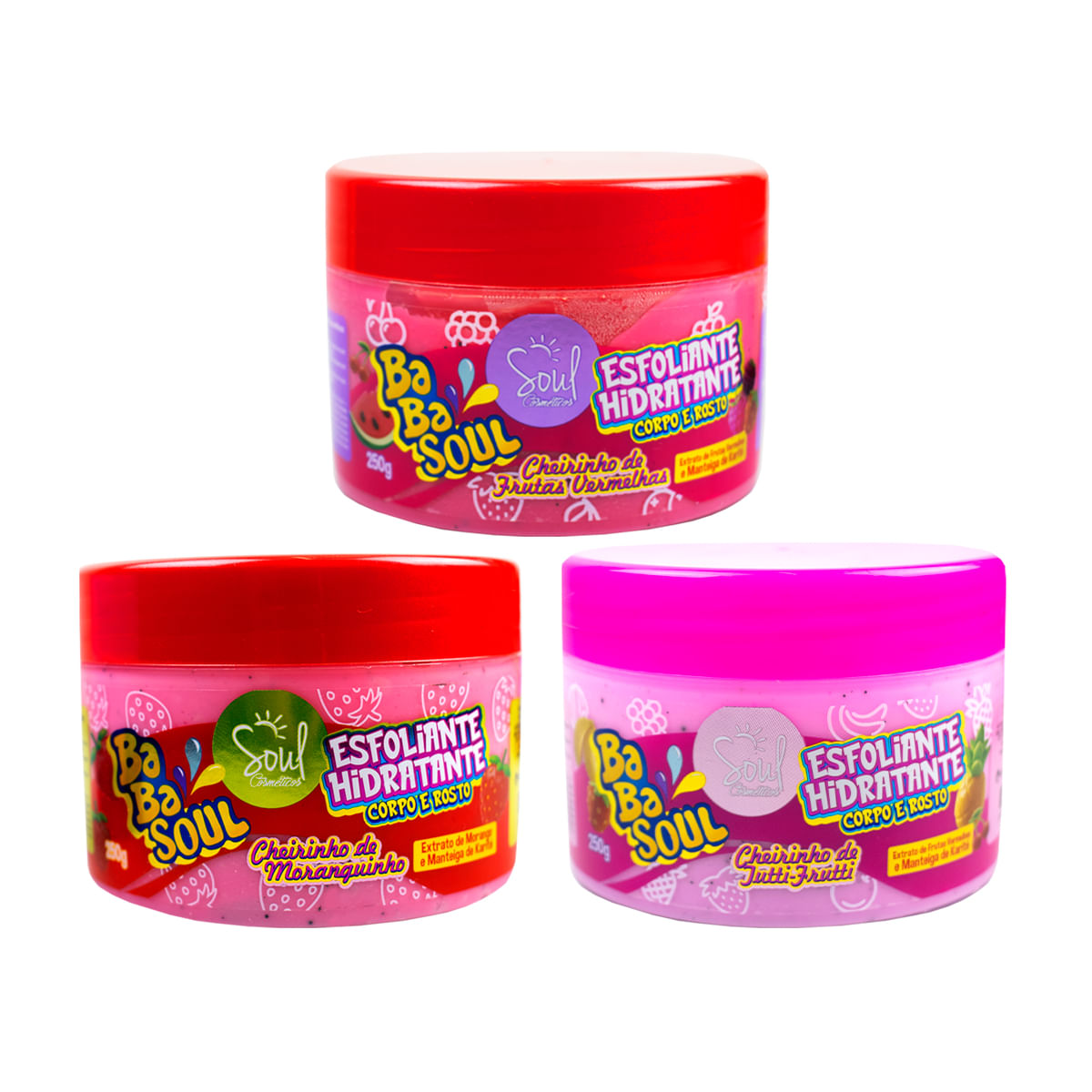 Esfoliante Hidratante Corpo e Rosto Babasoul 250g Soul Cosméticos