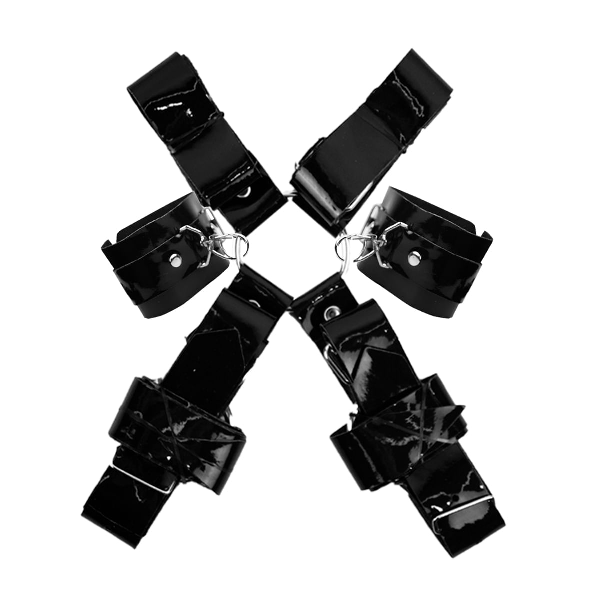 Colete com Braceletes para Pulsos e Tornozelos Hardness Êxtase Colete com Braceletes para Pulsos e Tornozelos Hardness Êxtase