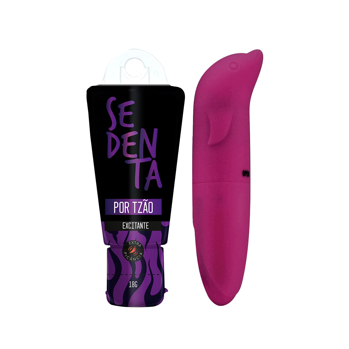 Duplinha com Vibrador Ponto G com Formato Golfinho e Sedenta por Tesão Excitante