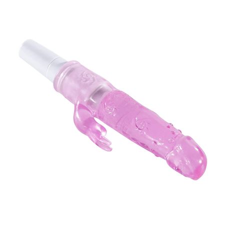 Vibrador de Ponto G com Estimulador Clitoriano em Formato de Coelhinho Vip Mix