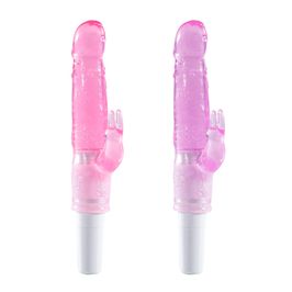 Vibrador de Ponto G com Estimulador Clitoriano em Formato de Coelhinho Vip Mix