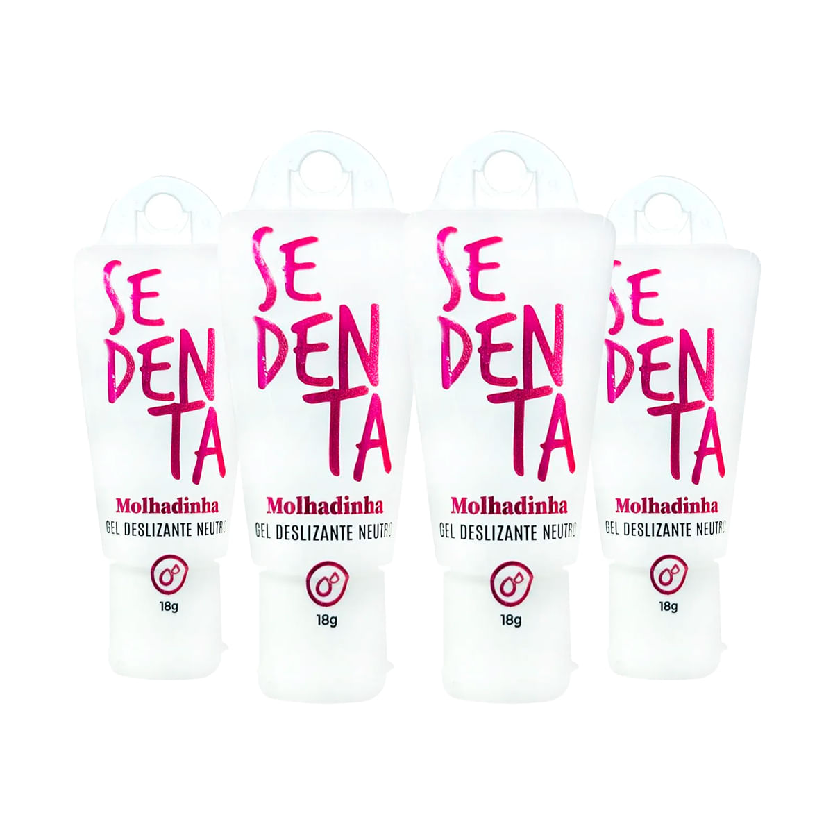 Kit com 4 Sedenta Molhadinha Gel Deslizante Neutro