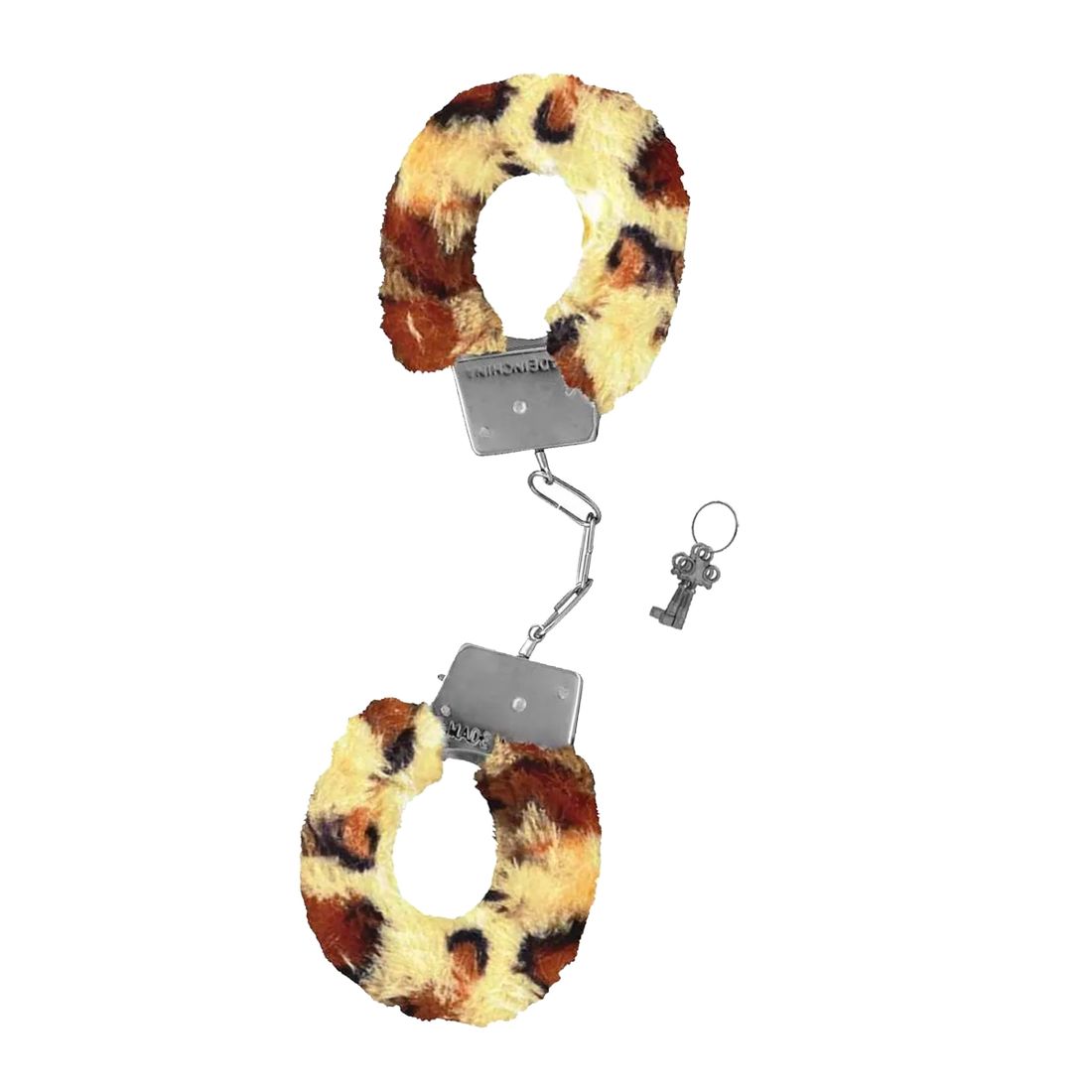 Algema de Metal Revestida de Pelúcia Onça