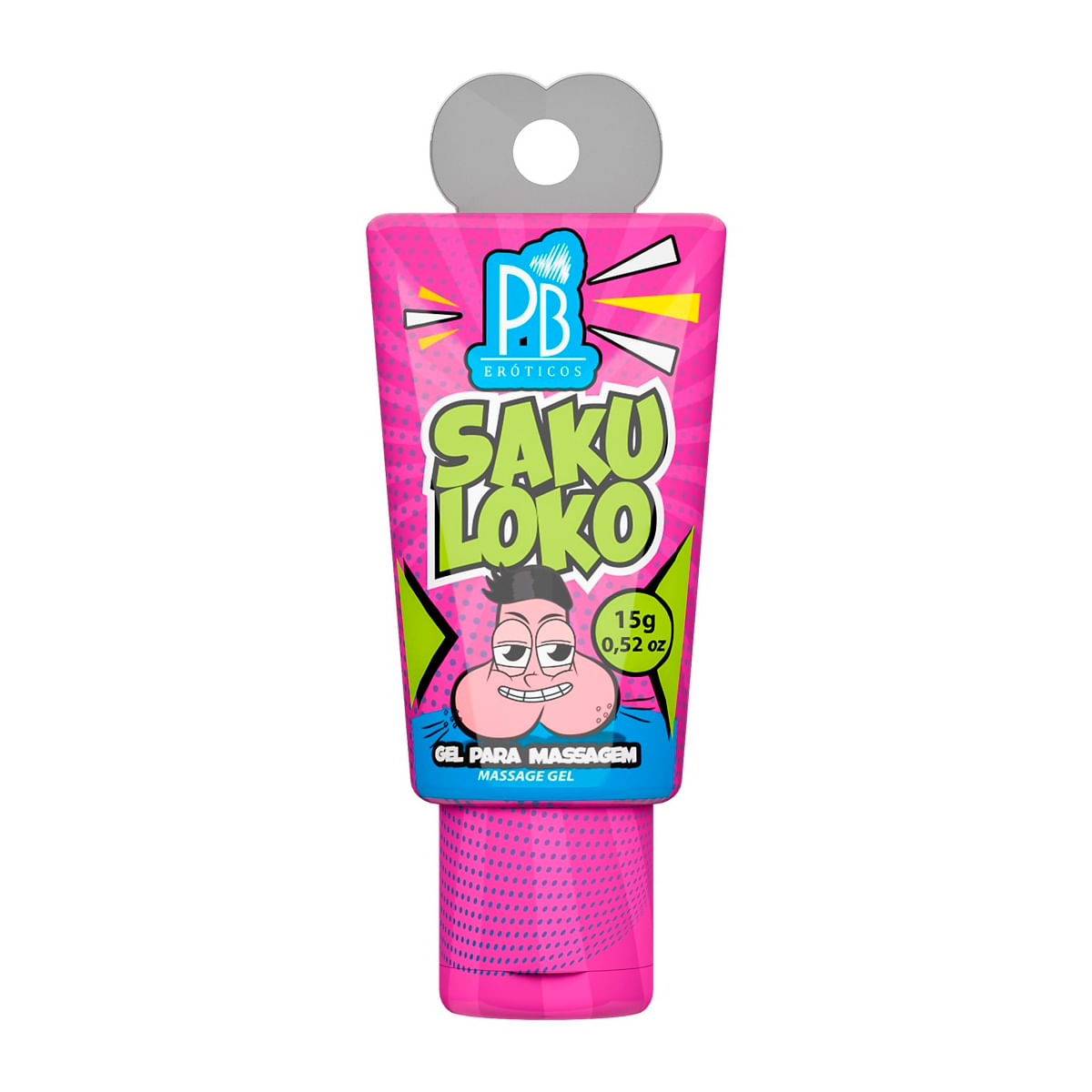 Gel para Massagem Corporal Saku Loko 15g Linha PB Eróticos La Pimienta