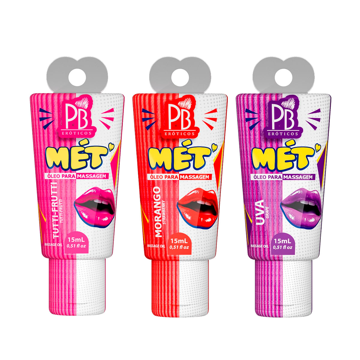 Mét Óleo para Massagem Corporal Beijável 15ml Pau Brasil