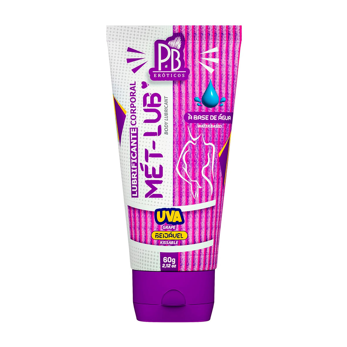 Mét Lub Lubrificante Corporal Beijável à Base de Água 60g Linha PB Eróticos La Pimienta Mét Lub Lubrificante Corporal Beijável à Base de Água 60g Linha PB Eróticos La Pimienta