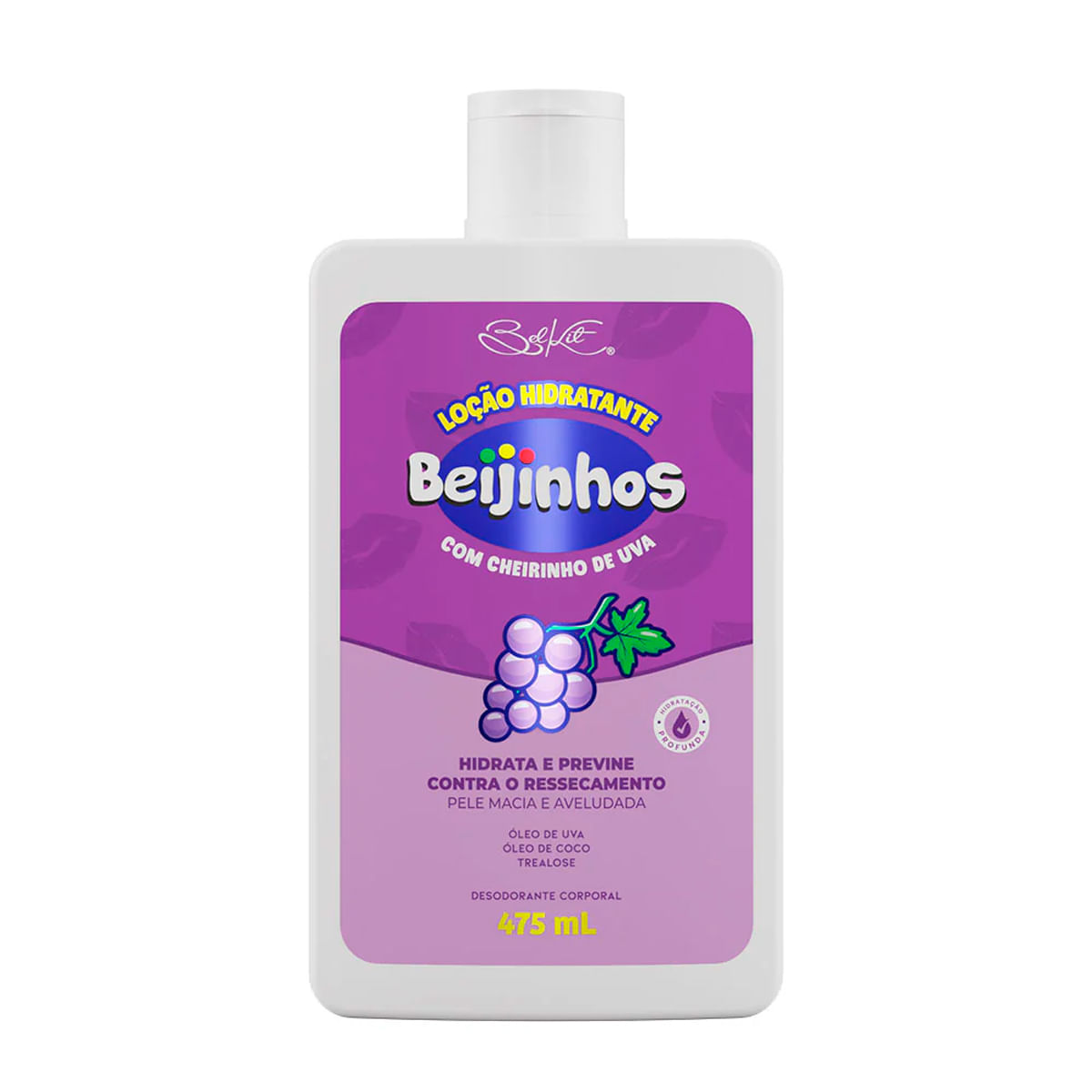 Loção Hidratante Desodorante Beijinhos 475ml Belkit