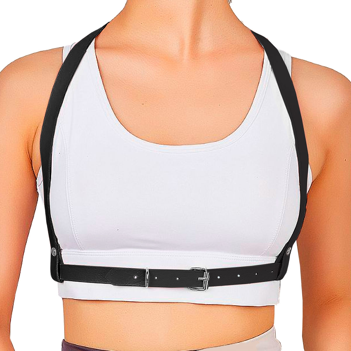Harness Paty Girl Rosa com Fivela na Cintura Sexy import Harness Paty Girl Rosa com Fivela na Cintura Sexy import