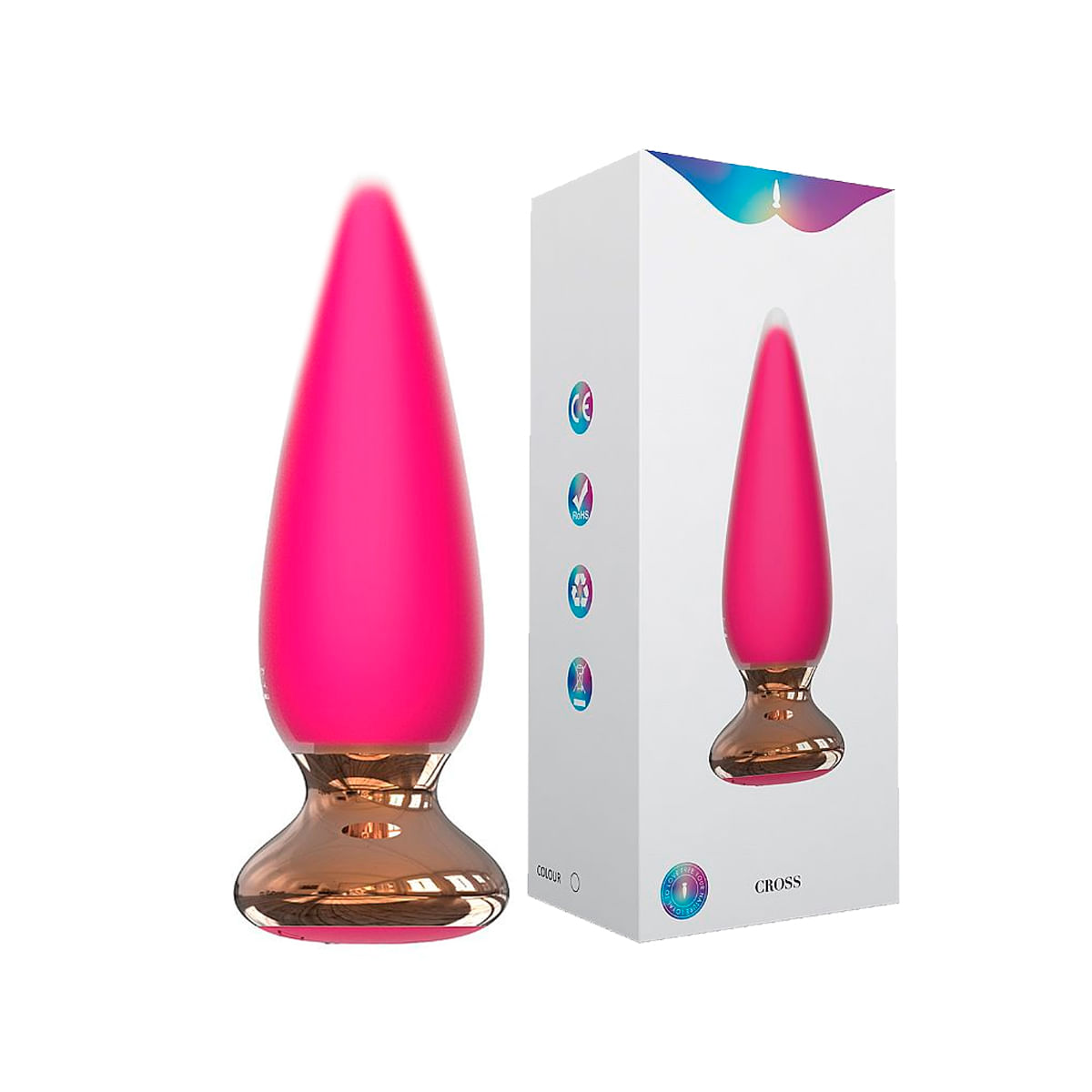 Plug Anal Aveludado com Vibro e Controle Remoto Sexy Import