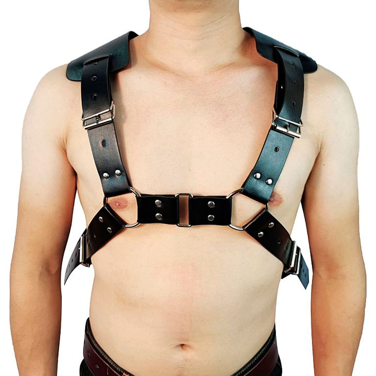 Harness Maculino Colete com Fivelas Ajustáveis Sexy Import Harness Maculino Colete com Fivelas Ajustáveis Sexy Import