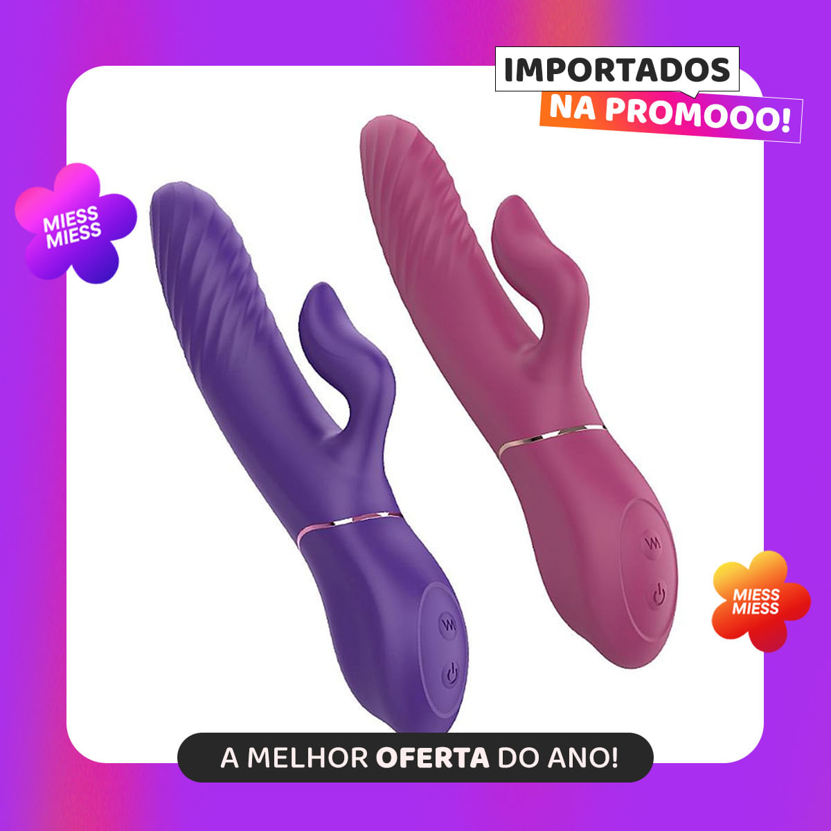 S-Hande Lighters Vibrador de Ponto G e Clitóris Vai e Vem com 9 Modos de Vibração Sexy Import