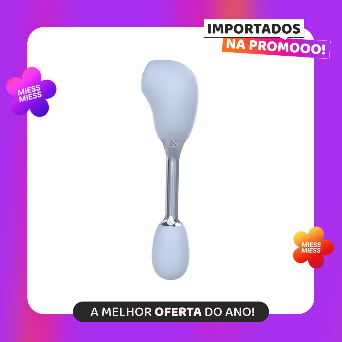 Youvibe Estimulador Clitoriano Duplo com 10 Modos de Vibração VipMix