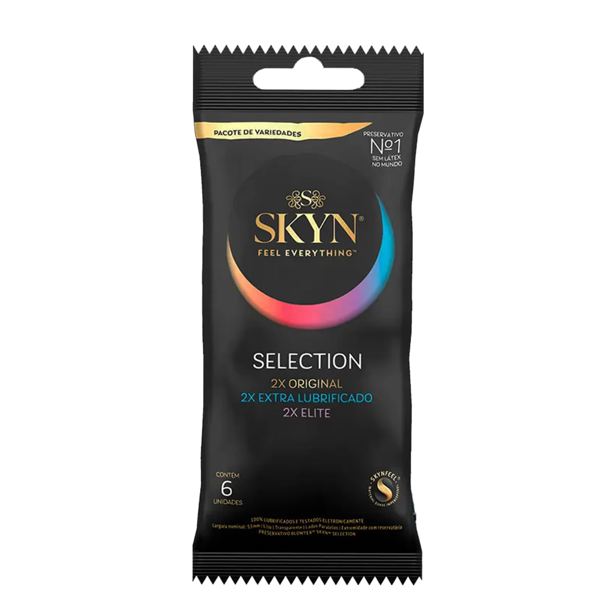 Skyn Selection Preservativo Lubrificado com 6 unidades Blowtex