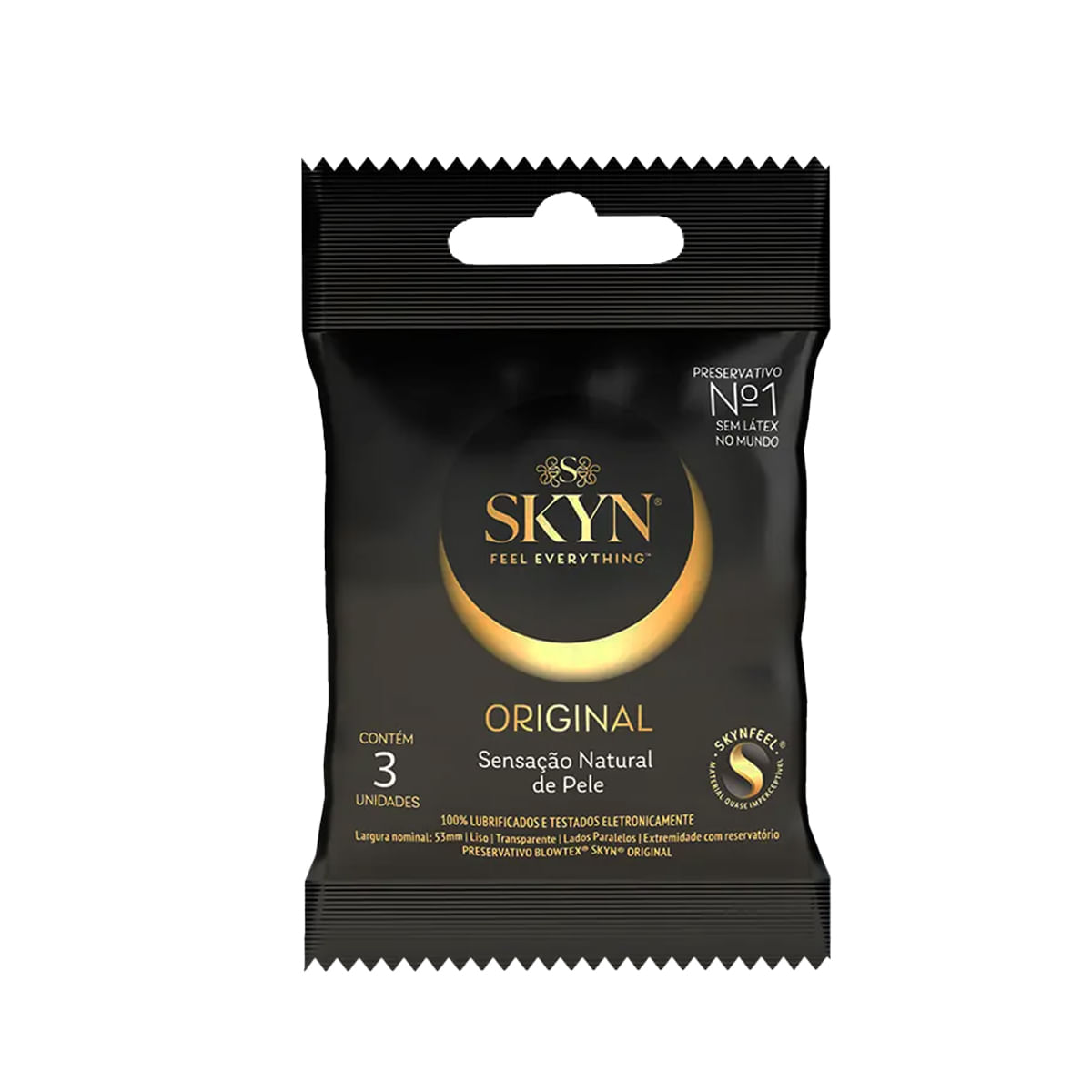 Preservativos Skyn Original Sensação Natural com 3 unidades Blowtex Preservativos Skyn Original Sensação Natural com 3 unidades Blowtex