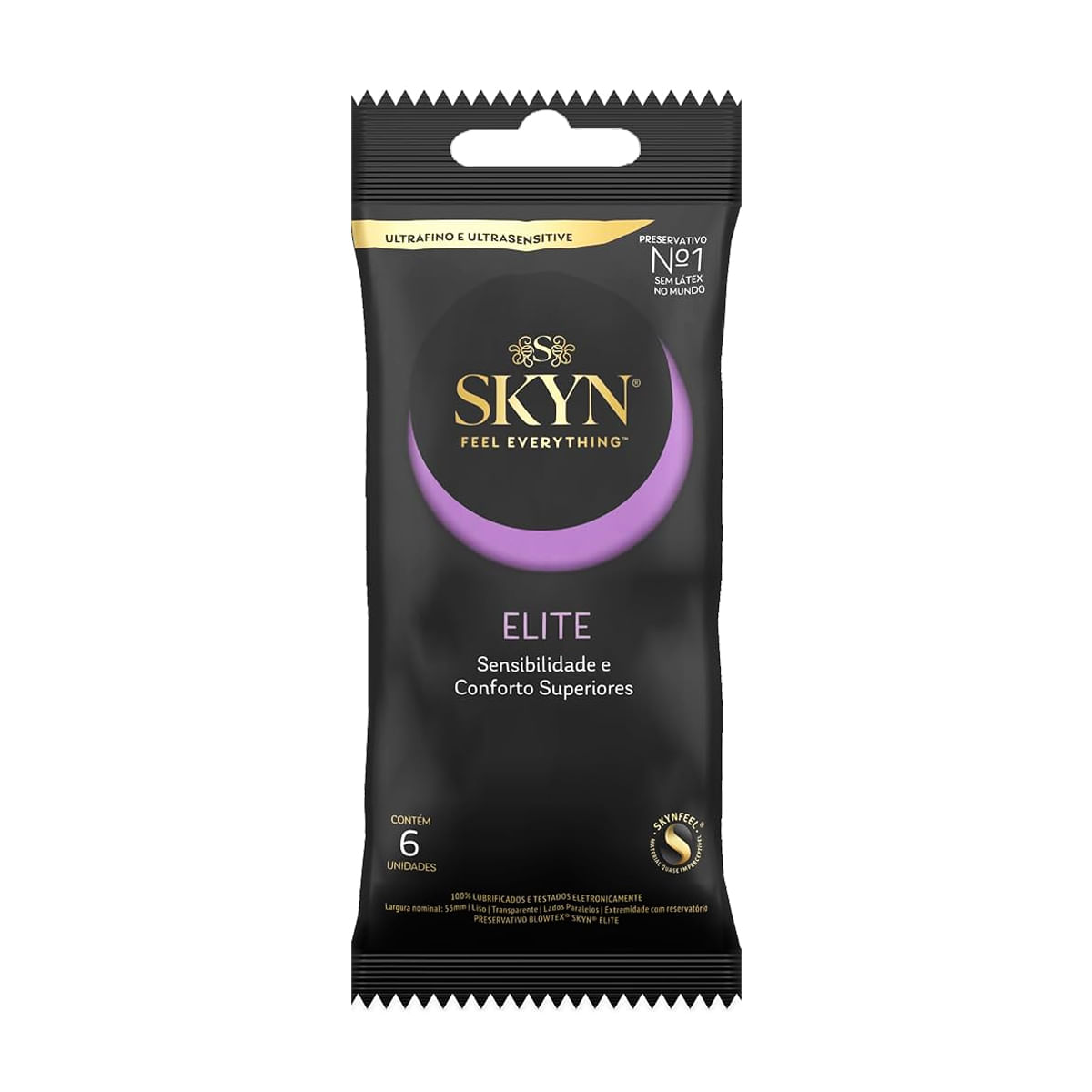 Skyn Elite Ultrafino e Ultrasensive Preservativo Lubrificado com 6 unidades Blowtex Skyn Elite Ultrafino e Ultrasensive Preservativo Lubrificado com 6 unidades Blowtex