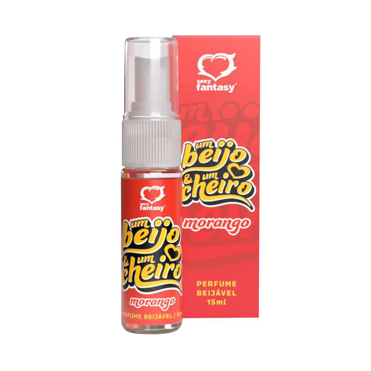 Um Beijo e Um Cheiro Perfume Beijável 15ml Sexy Fantasy