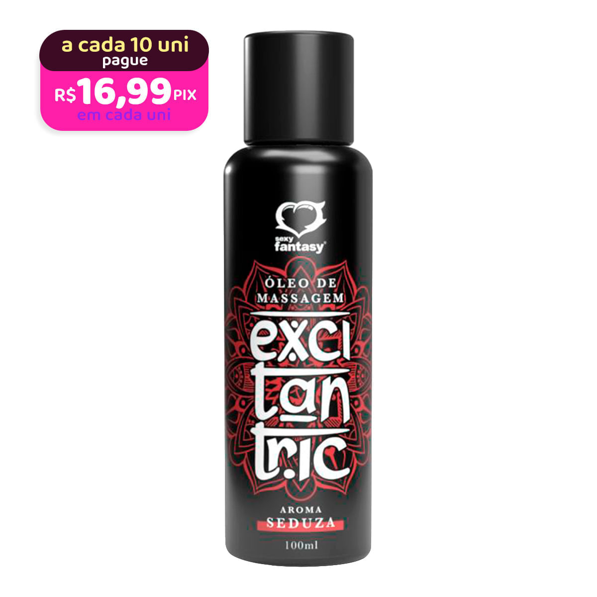 Excitantric Seduza Óleo de Massagem Corporal Aromático 100ml Sexy Fantasy