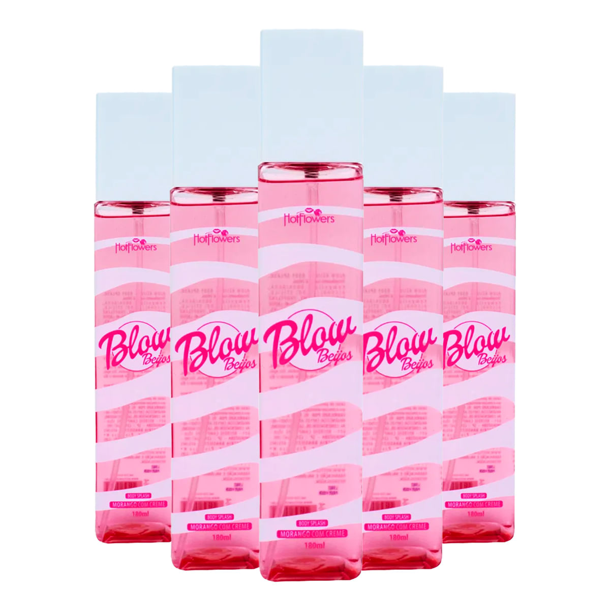 Kit com 5 Blow Girl Beijos Body Splash