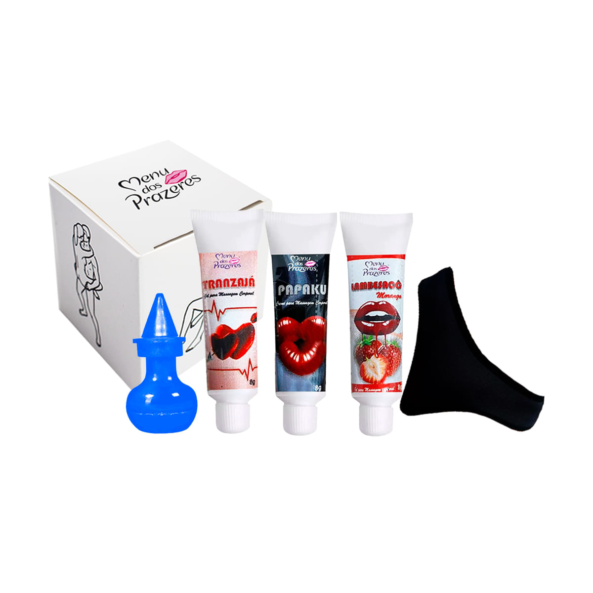 Kit Feitiço com Papaku Tranzajá Lambesacô e Pó da Bruxa Menu dos Prazeres Kit Feitiço com Papaku Tranzajá Lambesacô e Pó da Bruxa Menu dos Prazeres