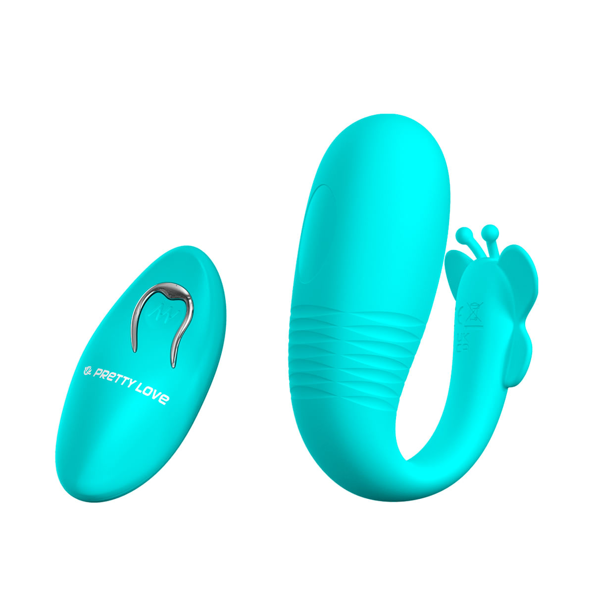 Vibrador de Casal Remi Vai e Vem com Estimulador de Clitóris Butterfly e Controle Remoto Sexy Import