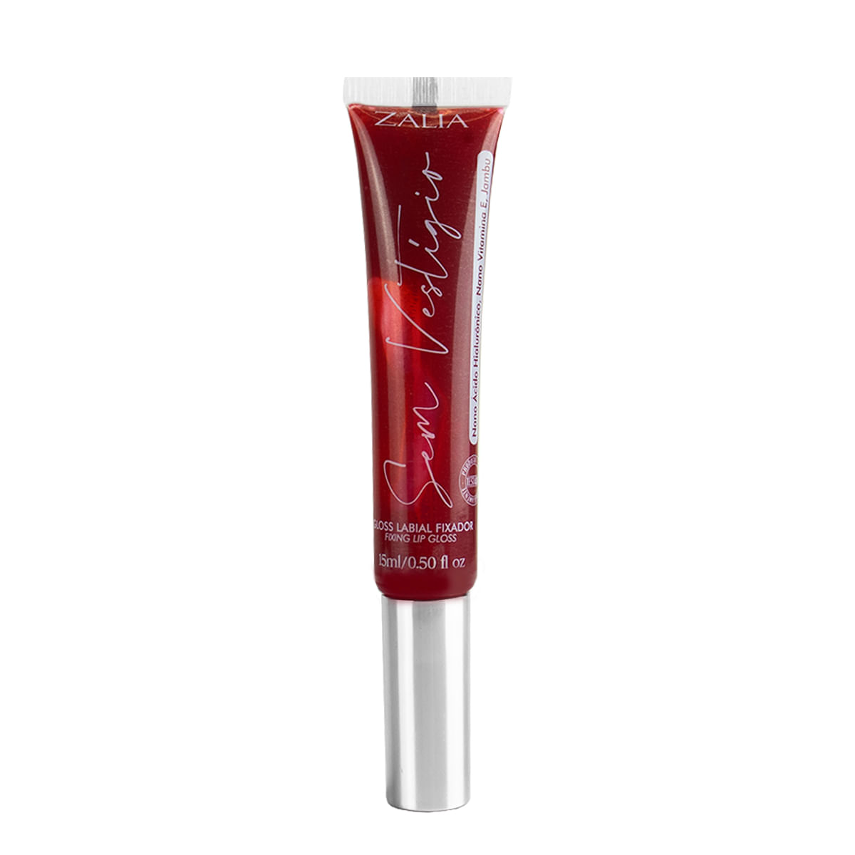 Sem Vestígio Gloss Labial Fixador com Jambu e Ácido Hialurônico 15ml Zalia