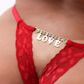 Calcinha com Abertura Atrás Strass Love Tallyta