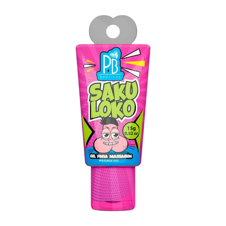 Gel para Massagem Corporal Saku Loko 15g Linha PB Eróticos La Pimienta Gel para Massagem Corporal Saku Loko 15g Linha PB Eróticos La Pimienta