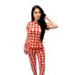Pijama Suede com Camisa e Calça Estampadas Hot Love