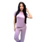 Pijama Suede com Camisa e Calça Estampadas Hot Love