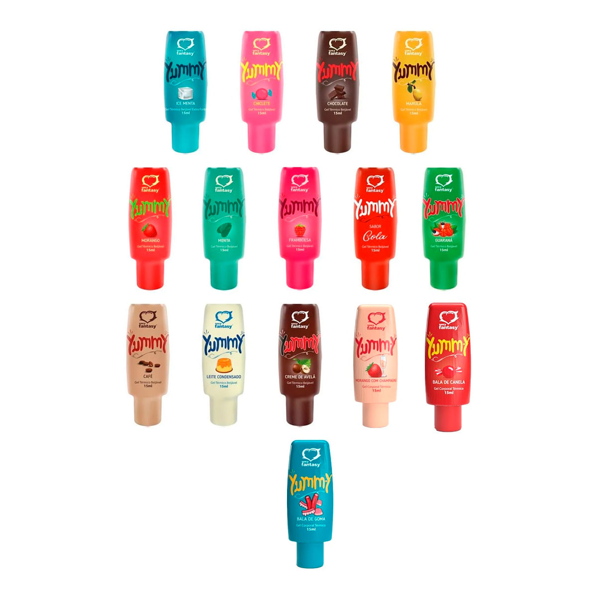 Gel Térmico Beijável Yummy 15ml Sexy Fantasy
