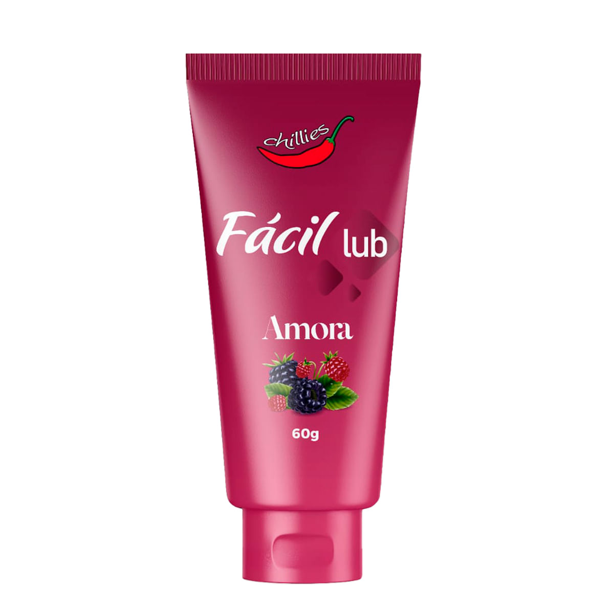 Fácil Lub Gel Lubrificante Beijável para Massagem Corporal 60g Chillies Fácil Lub Gel Lubrificante Beijável para Massagem Corporal 60g Chillies