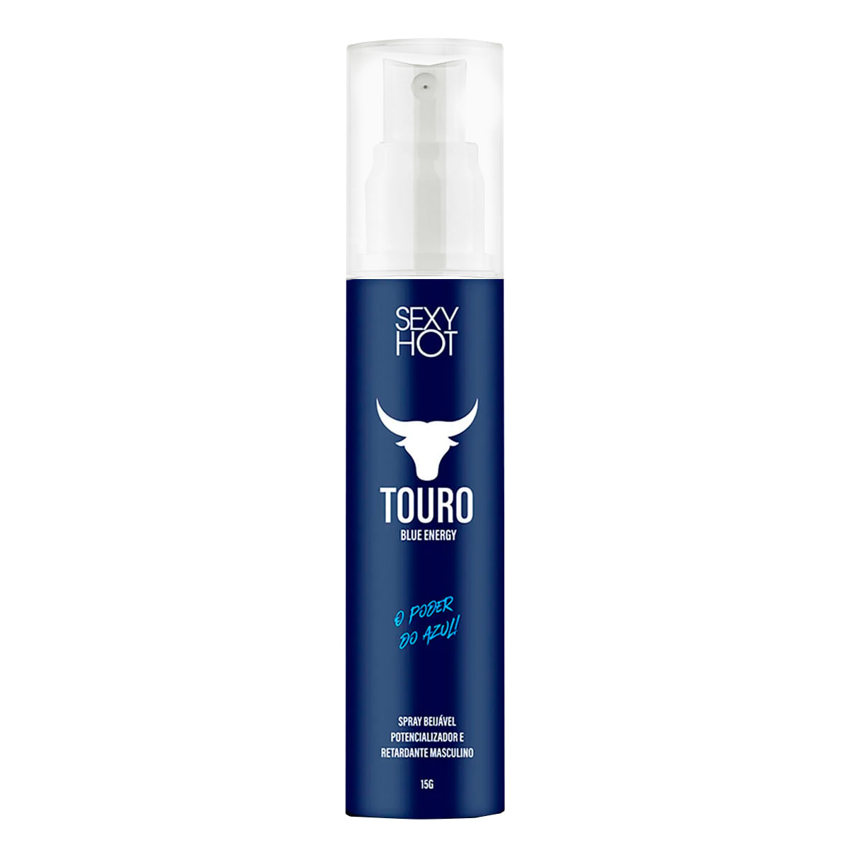 Touro Blue Energy Spray Beijável Potencializador e Retardante Masculino Sexy Hot
