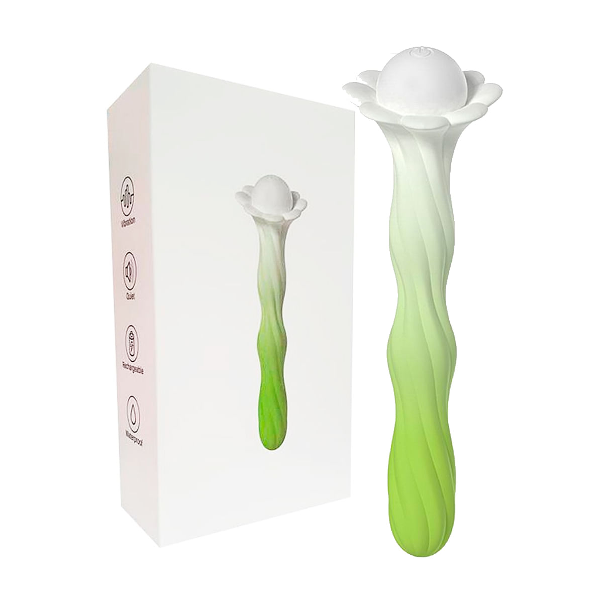 Vibrador de Ponto G com Formato de Planta 10 Modos de Vibração Recarregável e Discreto Sexy Import