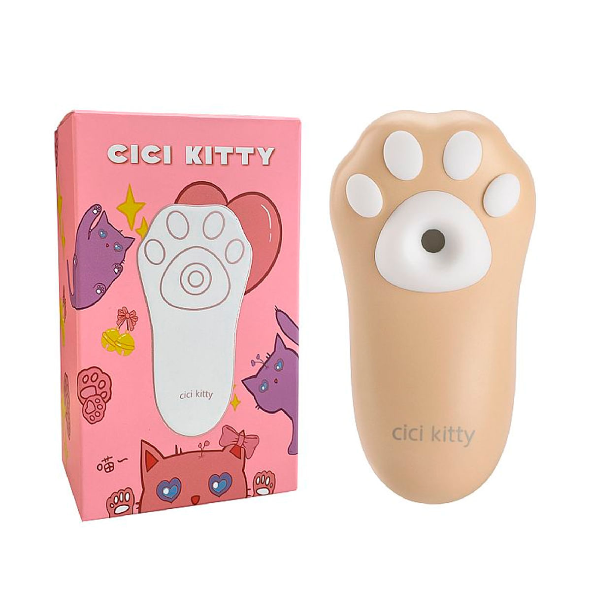 Cici Kitty Estimulador Clitoriano com Pulsação em Formato de Patinha Sexy Import
