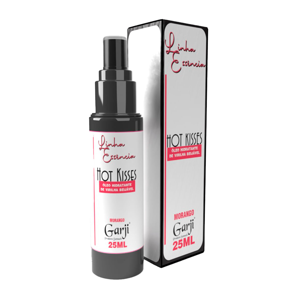 Hot Kisses Óleo Hidratante de Virilha Beijável Linha Essência 25ml Garji Hot Kisses Óleo Hidratante de Virilha Beijável Linha Essência 25ml Garji