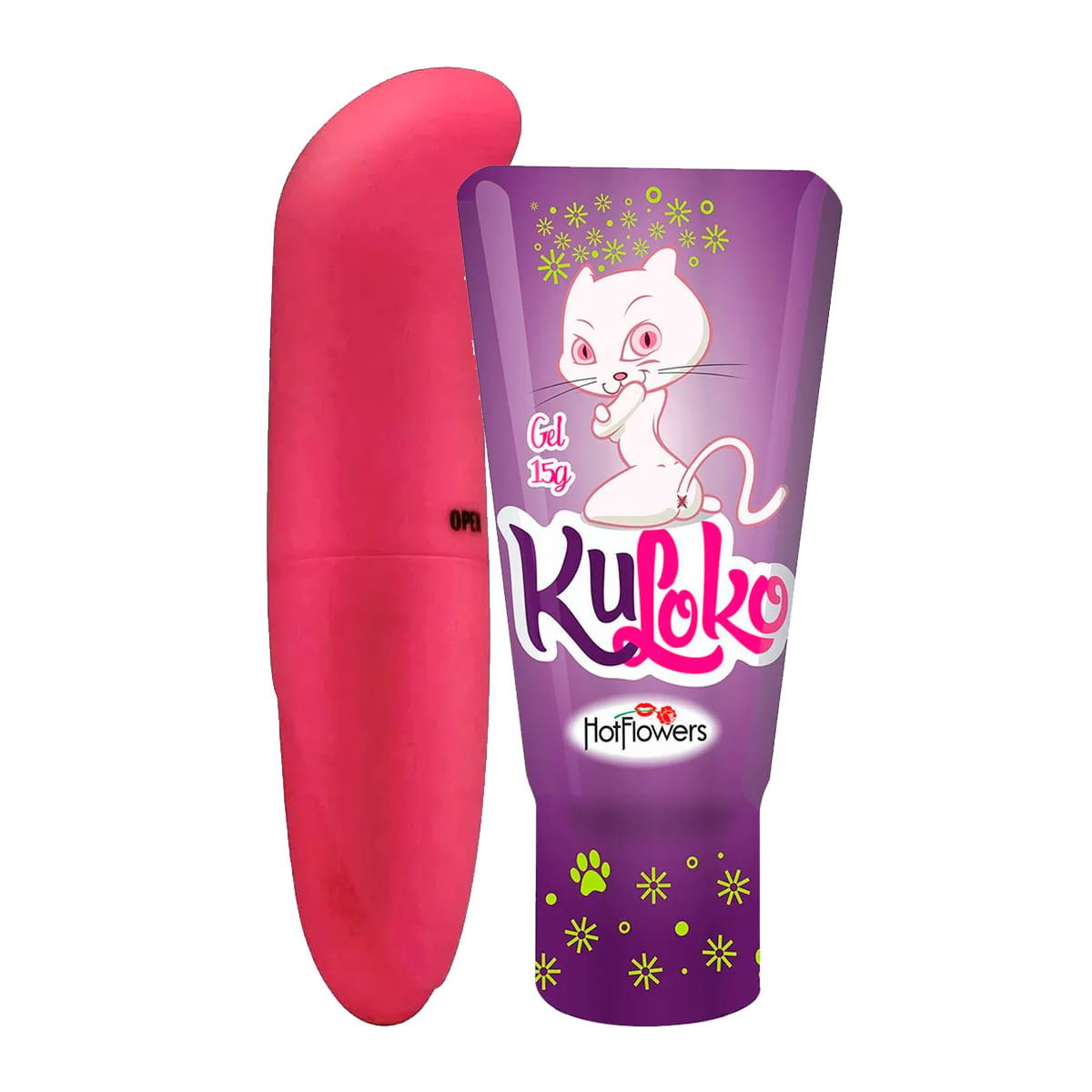 Duplinha com Vibrador Ponto G Liso e Kuloko