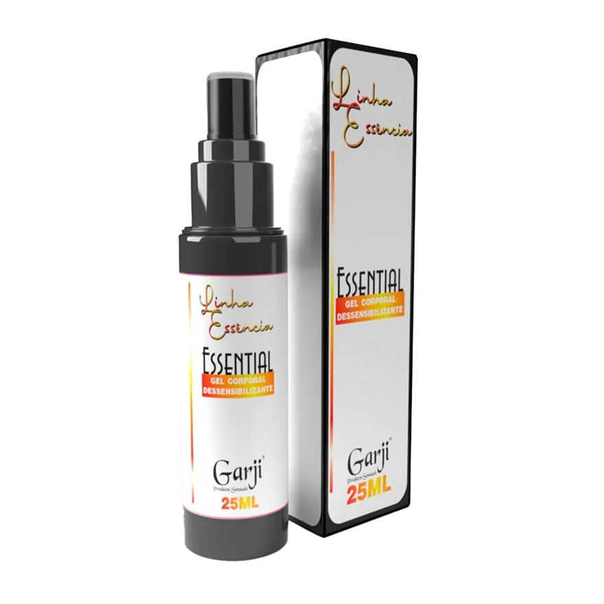 Essential Gel Corporal Dessensibilizante 25ml Linha Essência Garji Essential Gel Corporal Dessensibilizante 25ml Linha Essência Garji