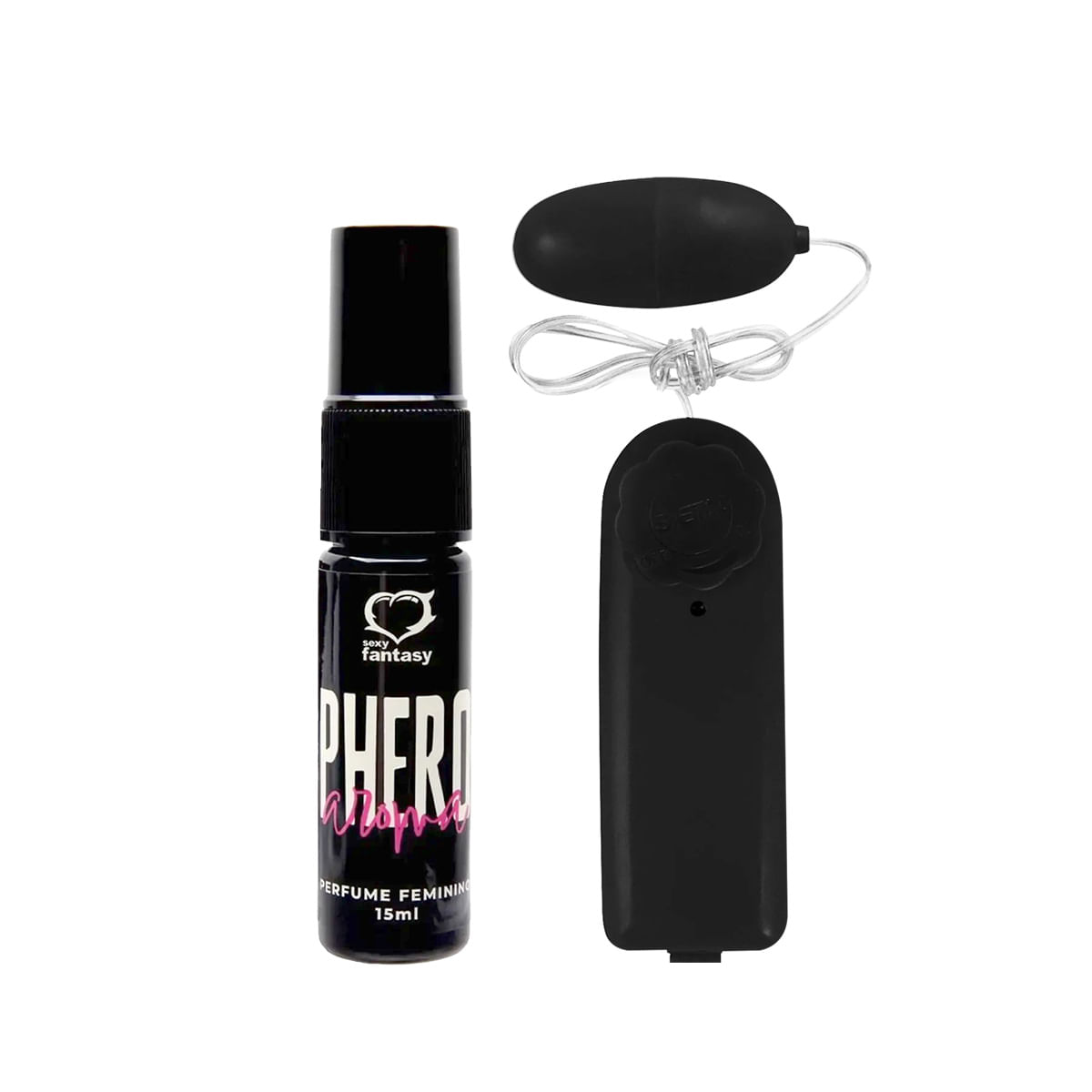 Duplinha com Vibro Ó Bullet Cápsula Vibratória e Perfume Phero Aroma Feminino