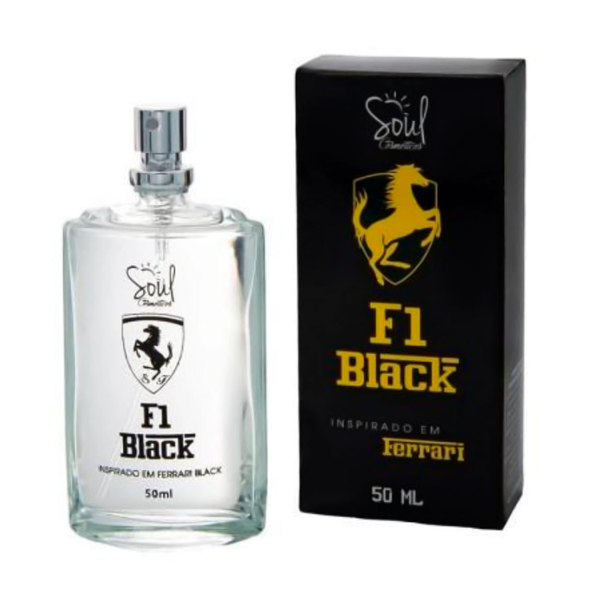 Deo Colônia F1 Black 50ml Soul Cosméticos
