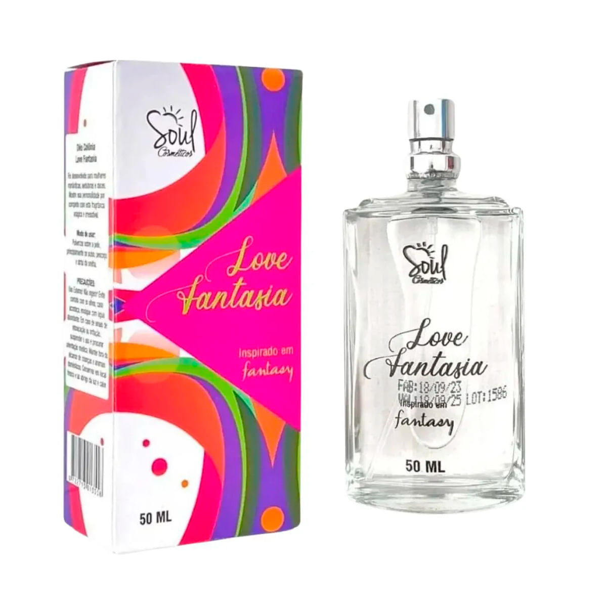 Deo Colônia Love Fantasia 50ml Soul Cosméticos
