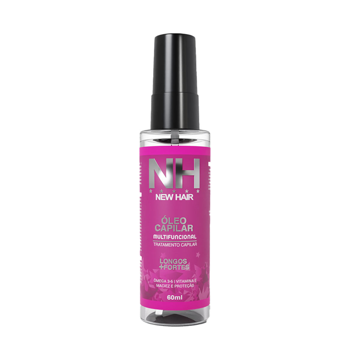 Óleo de Cabelo Multifuncional New Hair com Ômega 3 e Vitamina E 60ml Belkit