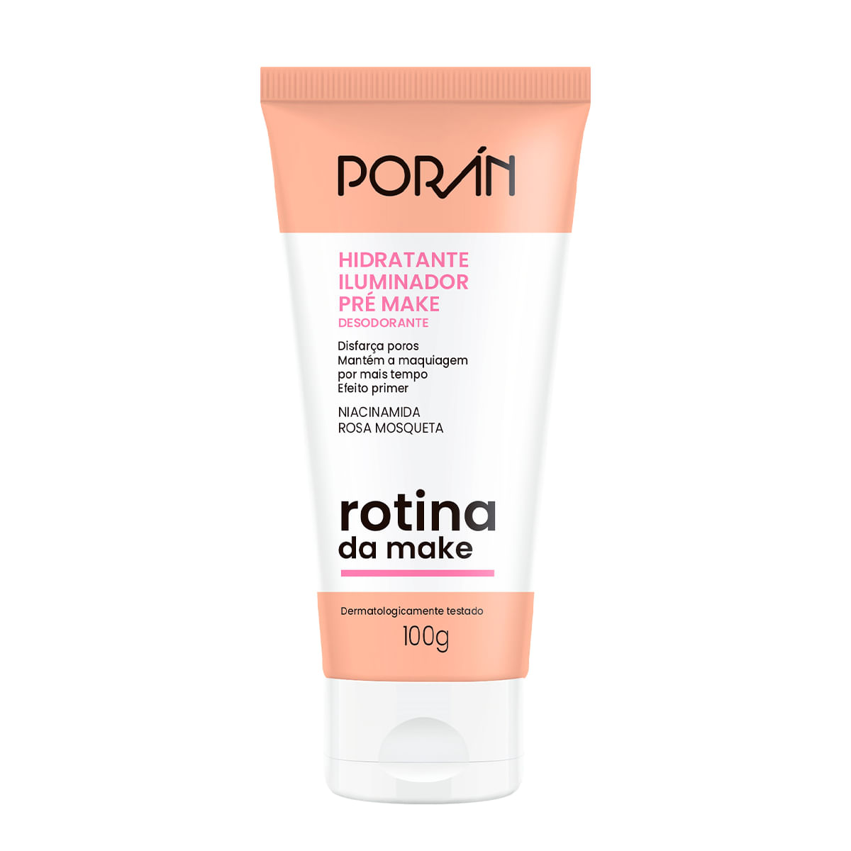 Hidratante Iluminador Pré Make Rotina da Make 100g Porán