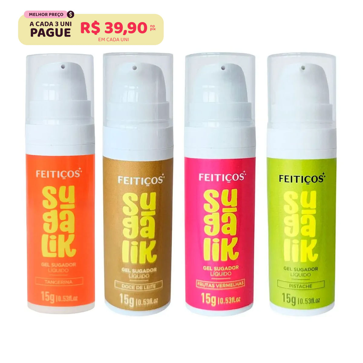 Sugalik Sugador Líquido Comestível com Extrato de Jambu 15g Feitiços Aromáticos