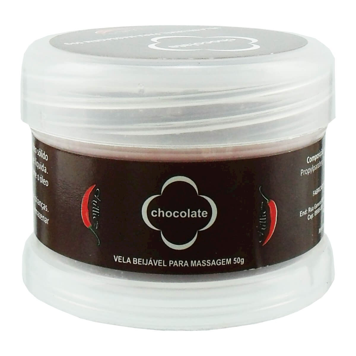 Vela para Massagem Beijável de Chocolate 50g Chillies